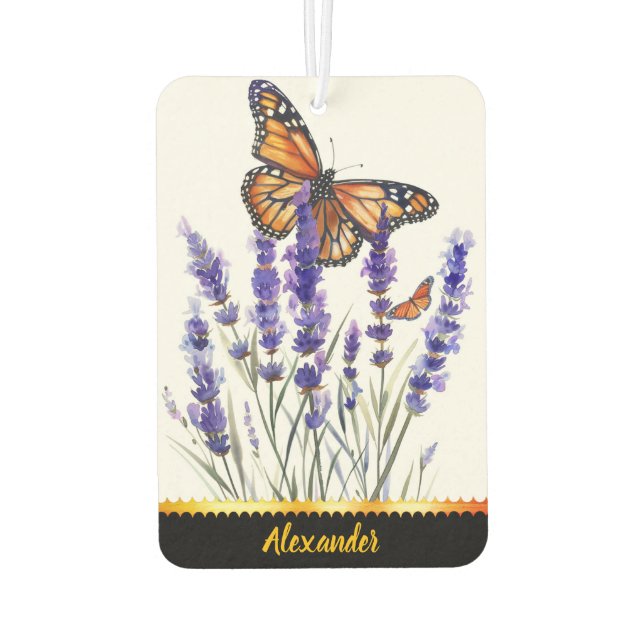 Désodorisant Pour Voiture Lavande papillon (Dos)