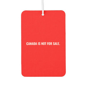 Désodorisant Pour Voiture Le Canada n'est pas à vendre texte blanc rouge min