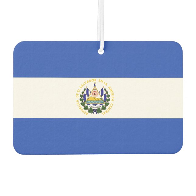 Désodorisant Pour Voiture Le drapeau du Salvador (Devant)