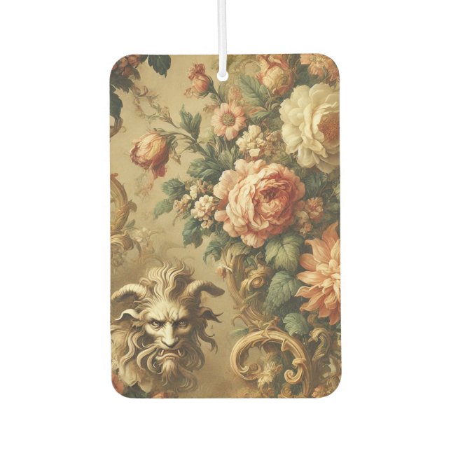 Désodorisant Pour Voiture Le Fiend d'Or - Floral gothique (Devant)