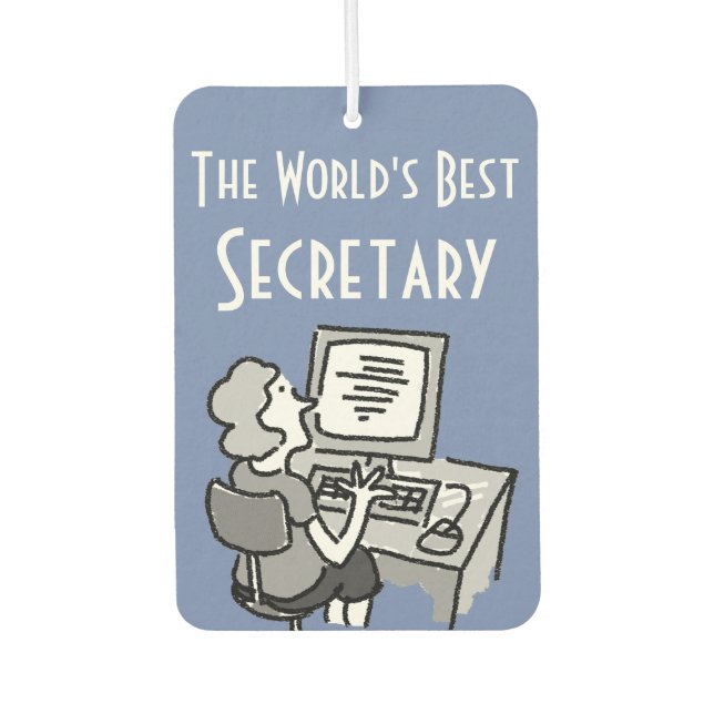 Désodorisant Pour Voiture Le meilleur collaborateur de bureau de secrétaire  (Devant)