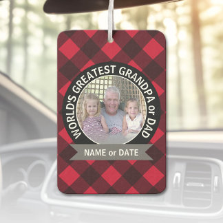 Désodorisant Pour Voiture Le plus grand papa grand-père du monde Modèle phot