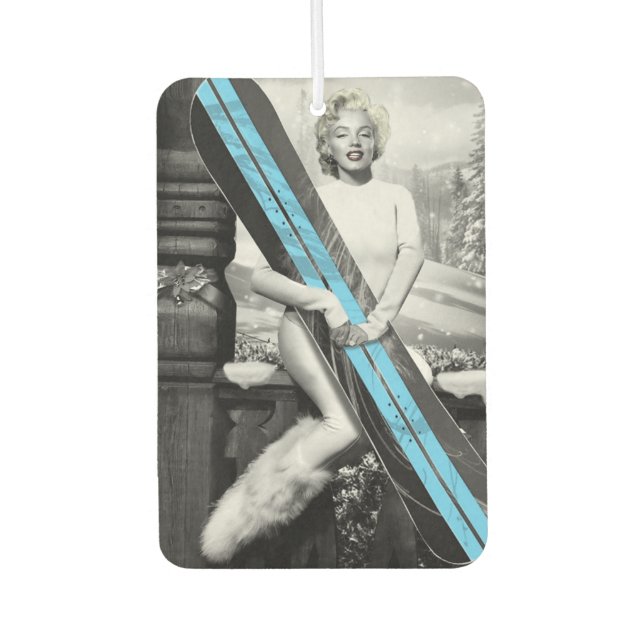 Désodorisant Pour Voiture Le snowboard de Marilyn (Devant)