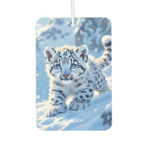 Désodorisant Pour Voiture Léopard bébé neige mignon fantasy