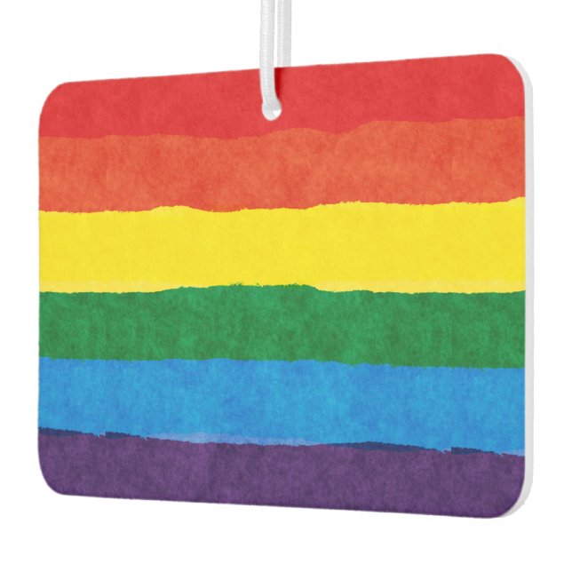 Désodorisant Pour Voiture LGBT Pride Rainbow Air Freshner (Gauche)