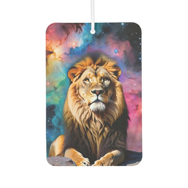 Désodorisant Pour Voiture Lion cosmique (Devant)