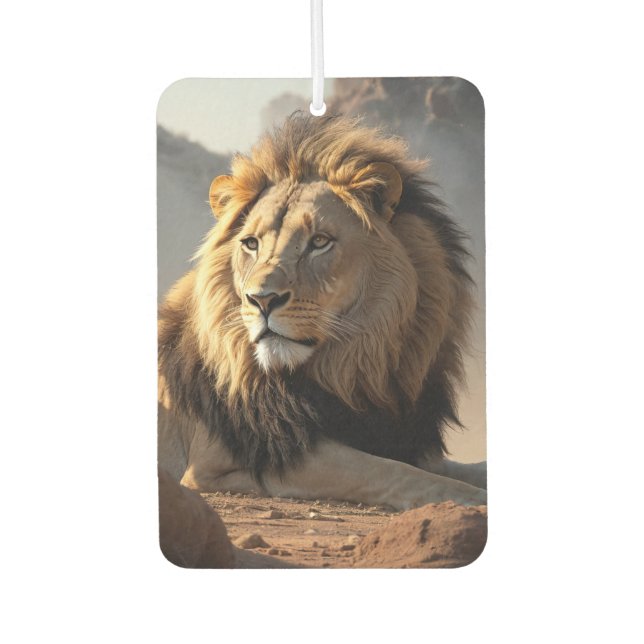 Désodorisant Pour Voiture Lion dans la poussière (Devant)