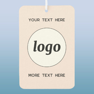 Désodorisant Pour Voiture Logo Avec Texte Professionnel Promotionnel Blush P