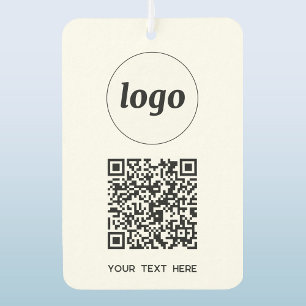 Désodorisant Pour Voiture Logo Code QR Texte commercial Promotionnel