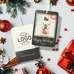 Désodorisant Pour Voiture Logo personnalisé Photo Joyeuses Fêtes Cadeau d'af