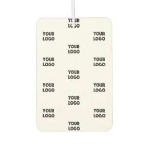 Désodorisant Pour Voiture Logo simple à répéter   Blanc