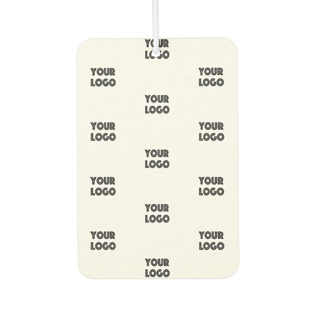 Désodorisant Pour Voiture Logo simple à répéter | Blanc (Devant)
