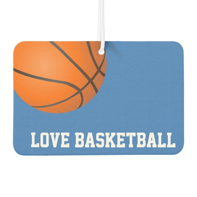 Désodorisant Pour Voiture Love Basketball Air Freshener (Devant)