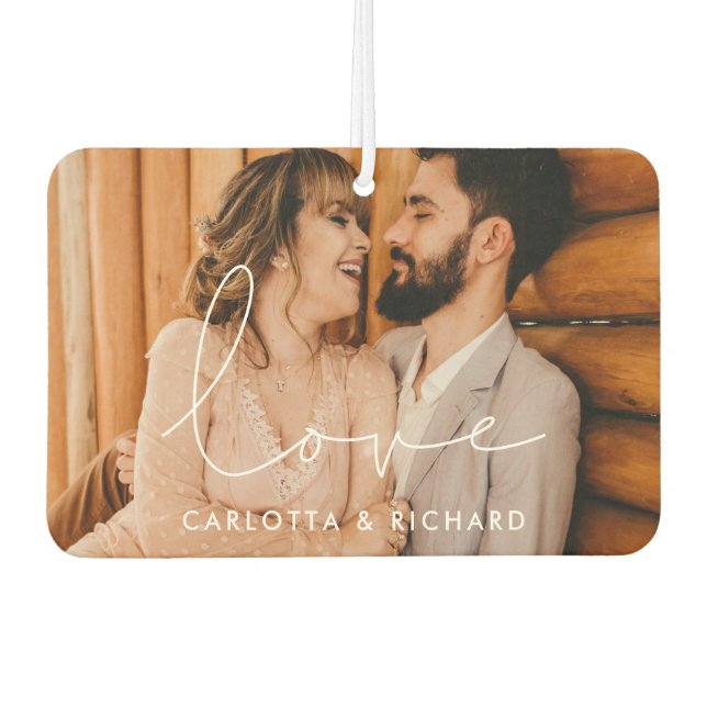 Désodorisant Pour Voiture Love Custom couple photo Air Freshener (Devant)