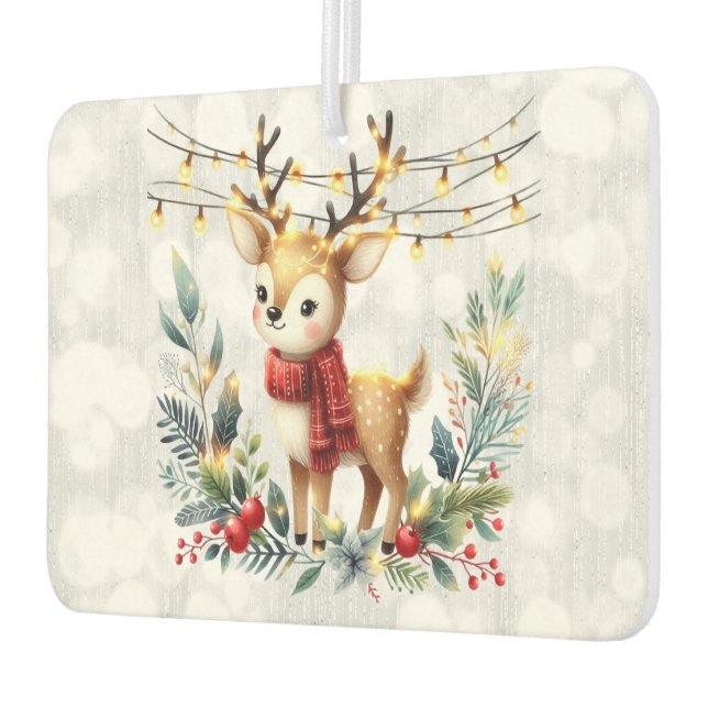 Désodorisant Pour Voiture Lumières de Noël des rennes (Gauche)