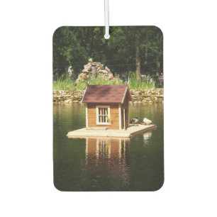 Désodorisant Pour Voiture Maison d'oiseaux avec étang et toboggan alphanumér