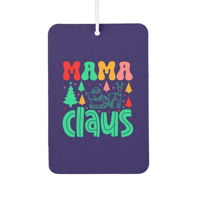 Désodorisant Pour Voiture Mama Claus Christmas Design-60097 (Devant)
