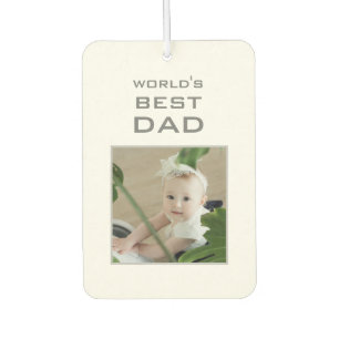 Désodorisant Pour Voiture Meilleur papa 2 photo sur mesure