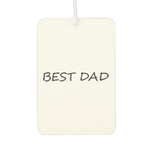 Désodorisant Pour Voiture Meilleur Papa noir et blanc minimaliste moderne