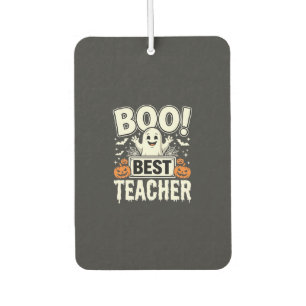 Désodorisant Pour Voiture Meilleur professeur Halloween fantôme Design_1