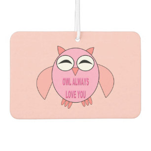 Désodorisant Pour Voiture Message d'amour mignon Chouette Air Freshener
