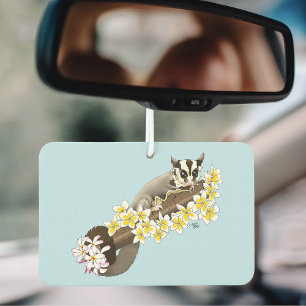 Désodorisant Pour Voiture Mignon Sugar Glider Fleurs Tropicales de Plumeria