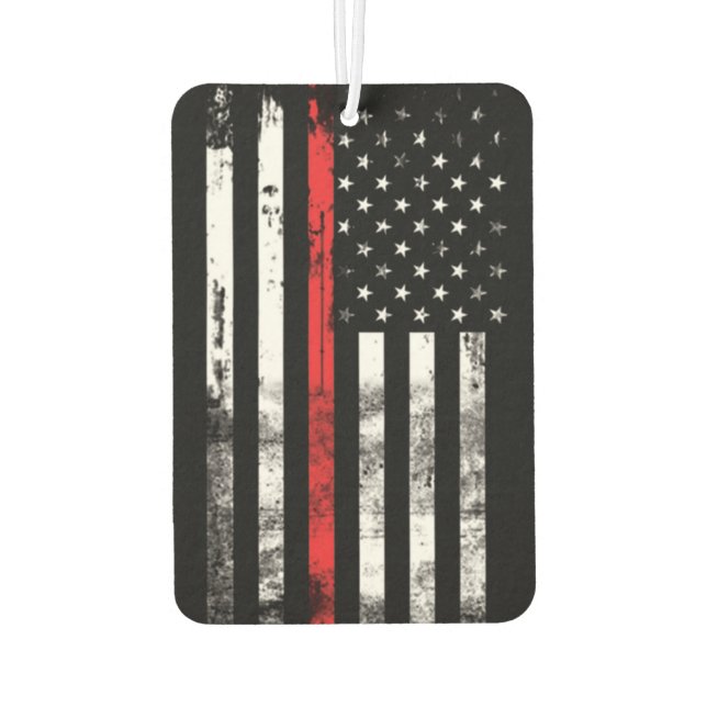 Désodorisant Pour Voiture Mince Red Line pompier Air Freshener (Dos)