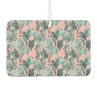 Désodorisant Pour Voiture Mint and Pink Forest Pattern