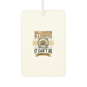 Désodorisant Pour Voiture Mode de vie Halloween Typographie de citrouille vi