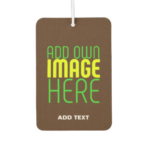 DÉSODORISANT POUR VOITURE MODÈLE DE TEXTE D'IMAGE BROWN SIMPLE MODERNE