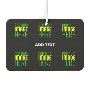 DÉSODORISANT POUR VOITURE MODÈLE DE TEXTE D'IMAGE NOIRE SIMPLE ET MODERNE