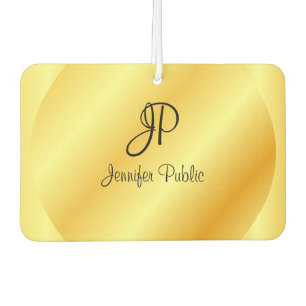 Désodorisant Pour Voiture Modèle d'or de Monogramme Faux