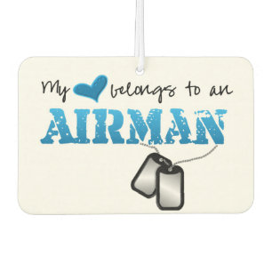 Désodorisant Pour Voiture Mon coeur appartient à un aviateur