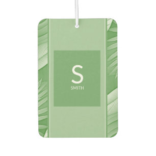 Désodorisant Pour Voiture Monogramme vert tropical