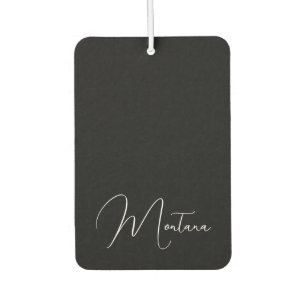Désodorisant Pour Voiture Montana Noir Avec Lettres Blanches