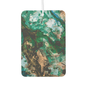 Désodorisant Pour Voiture Moss Agate Green Crystal Geode Abstract