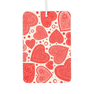 Désodorisant Pour Voiture Motif Cœurs Rouges Élégants