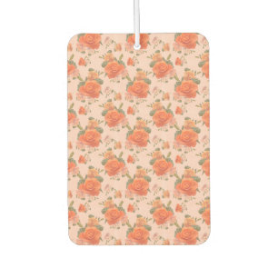 Désodorisant Pour Voiture motif floral rose orange rose mariage printemps