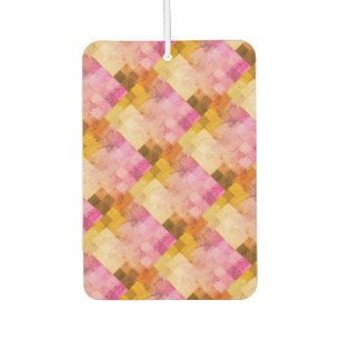 Désodorisant Pour Voiture Motif géométrique Aquarelle rose