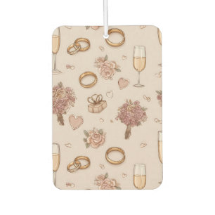 Désodorisant Pour Voiture Motif Mariage romantique