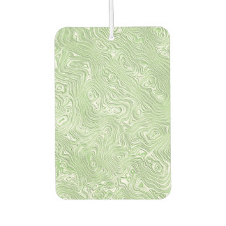 Désodorisant Pour Voiture Motif ondulé abstrait vert citron pâle