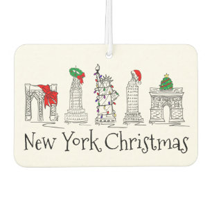 Désodorisant Pour Voiture New York City Christmas NYC Fêtes