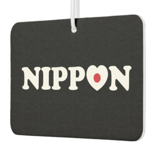Désodorisant Pour Voiture Nippon Love Heart Flag Air Freshener