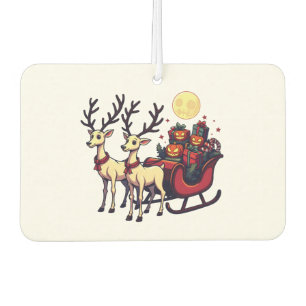 Désodorisant Pour Voiture Noël à Halloween Reindeer Citrouille présente