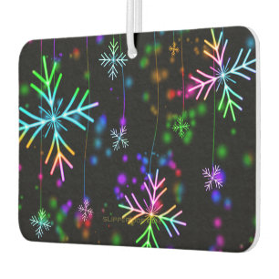 Désodorisant Pour Voiture Noël tomber diverses couleurs néon flacons de neig