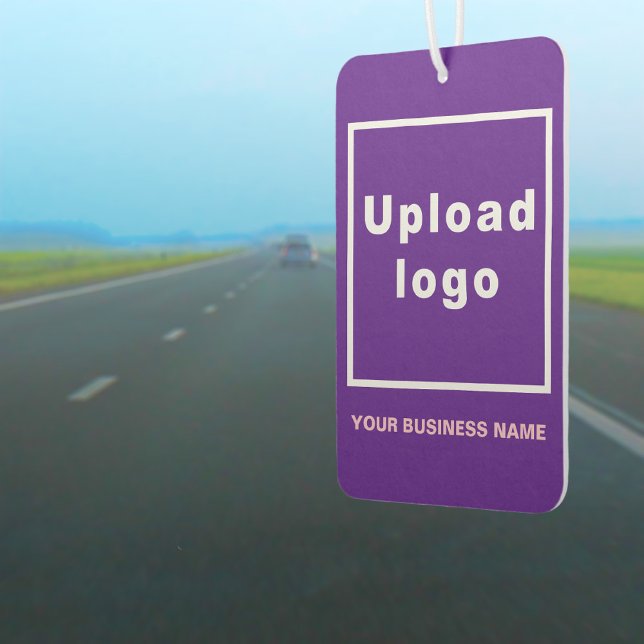 Désodorisant Pour Voiture Nom commercial et logo sur Purple Air Freshener (Business name and logo on air freshener)