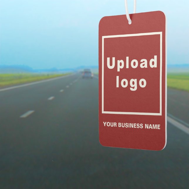 Désodorisant Pour Voiture Nom commercial et logo sur Red Air Freshener (Business name and logo on red air freshener)