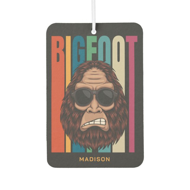 Désodorisant Pour Voiture Nom personnalisé Bigfoot (Devant)