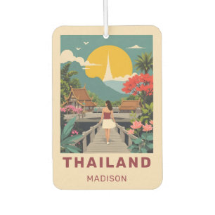 Désodorisant Pour Voiture Nom personnalisé / Texte Thaïlande