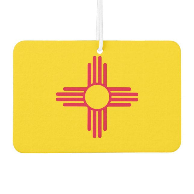 Désodorisant Pour Voiture Nouveau-Mexique État Drapeau (Devant)